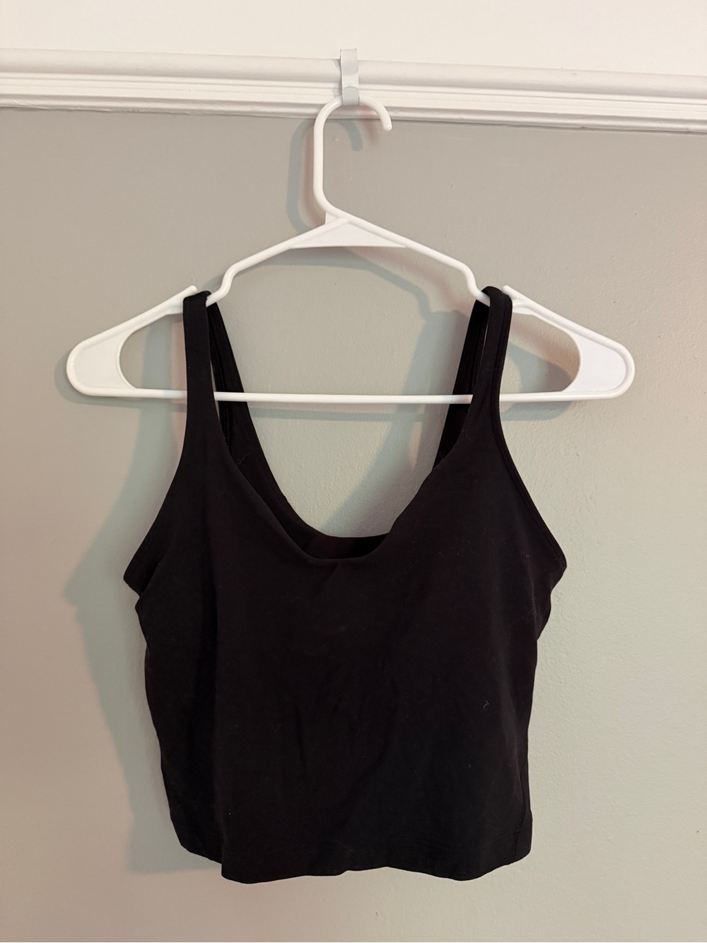 lululemon athletica Black Scoop Neck Tank
